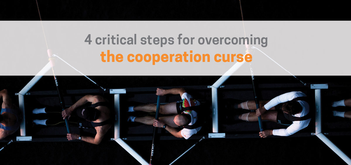 Header image for article on how to overcome the Cooperation Curse (a.k.a Collaboration Curse)