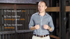 screenshot of John Colbert giving presentation on how to become a trusted mentor