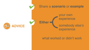 Graphic diagram illustrating how to become a better mentor